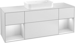 Villeroy & Boch Waschtischunterschrank Finion mit Abdeckplatte in Weiß, B/T: 160 x 50,1 cm - Bild 1