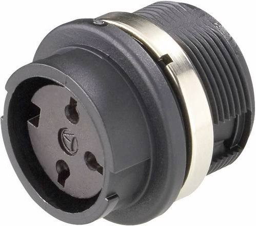 Amphenol T 3277 000 Rundstecker Buchse C091 Serie 3 in Schwarz - Bild 1