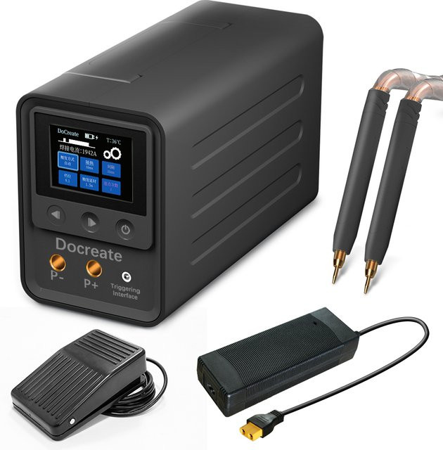 Vremota Nickel-Punktschweißgerät in Schwarz mit 10,08 kW und Farad-Kondensator für 18650 Lithium-Batterien und DIY-Energiespeicherblätter - Bild 1