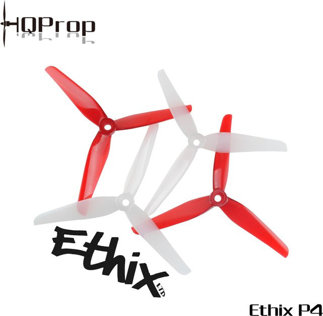 HQProp Ethix P4 Candy Cane 5-Zoll-3-Blatt-Propeller Set, 10 Paar (10CW+10CCW), Multicolour, 5.1x4x3 cm - Bild 1