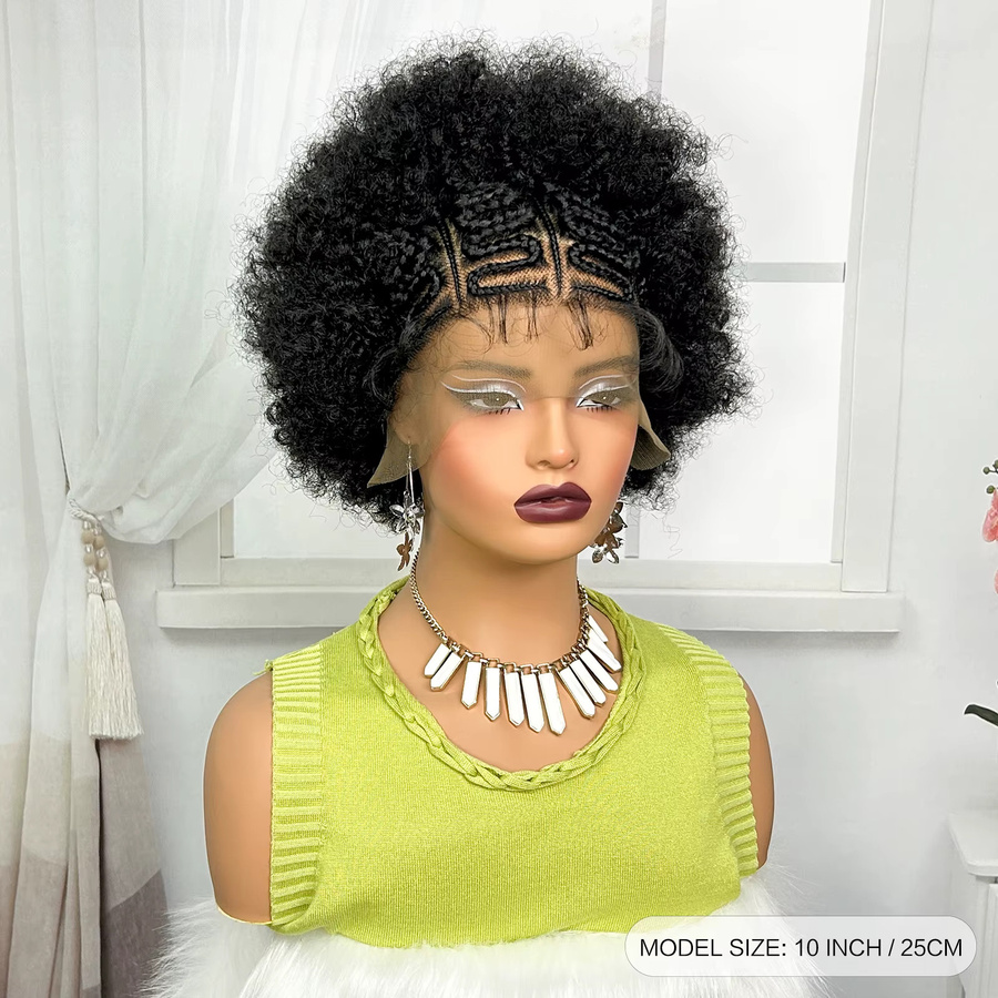 Alice Spring Lace Front Braids Perücke, Afro Curly, Damen - Bild 2