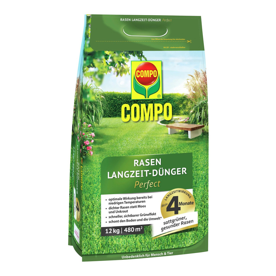 Compo Rasen Langzeit-Dünger Perfect Slow-Release 12 kg - Bild 2