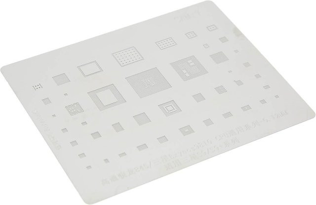 Samsung S9 Serie Reballing Schablone für CPU Zinnpflanzvorlage in Weiß - Bild 1