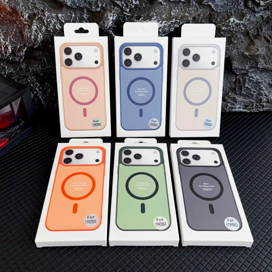 Magnetische Soft-Touch-Hülle für Apple iPhone 17 Pro Max 16 15 14 Plus 13 12 mit MagSafe und matter Oberfläche - Bild 2