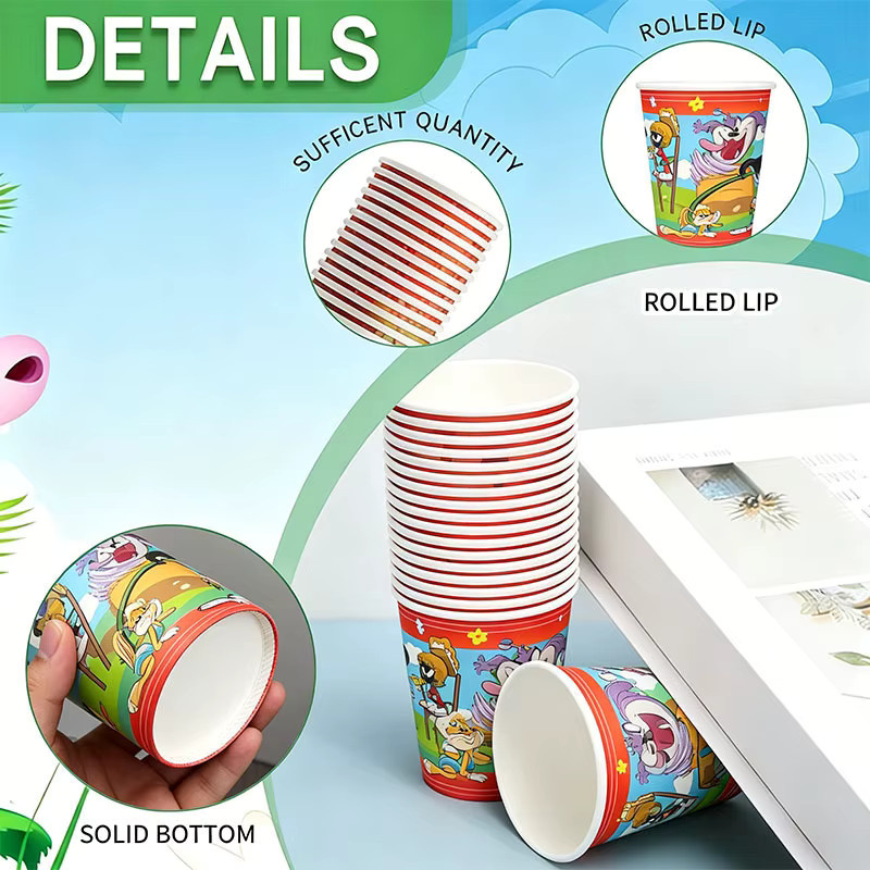 Warner Bros. Looney Tunes Party-Set mit Einweg-Servietten, Papptellern und Bechern in Multicolor - Bild 6