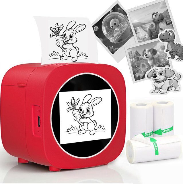 lefuxin AI Magic Box Sprachgesteuerter tragbarer HD-Bildschirm-Drucker, Thermodrucker, mit Wi-Fi - Bild 1