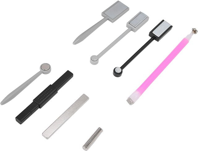 Koogeelife Magnetischer Nagellack Stick für UV Gel Maniküre, 8 Stück, Gray - Bild 1