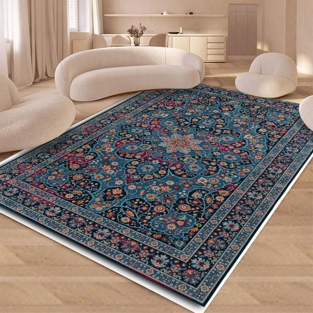 Karpetti Bohemian Outdoor-Teppich mit Streifenmuster, mehrfarbig, B/T: 60 x 40 cm - Bild 1