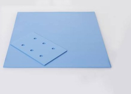 Kerafol Wärmeleitpad Ceramic Blau, Dicke: 2 mm, Breite: 50 mm, Länge: 50 mm, 3.5 W/mK - Bild 1