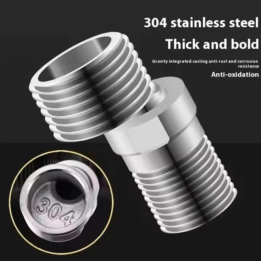 Duscharmatur-Adapter aus Edelstahl in Chrom, 360 Grad drehbarer abgewinkelter Fuß mit Wandmontage, Duschventil-Eckwinkel in Silber - Bild 4