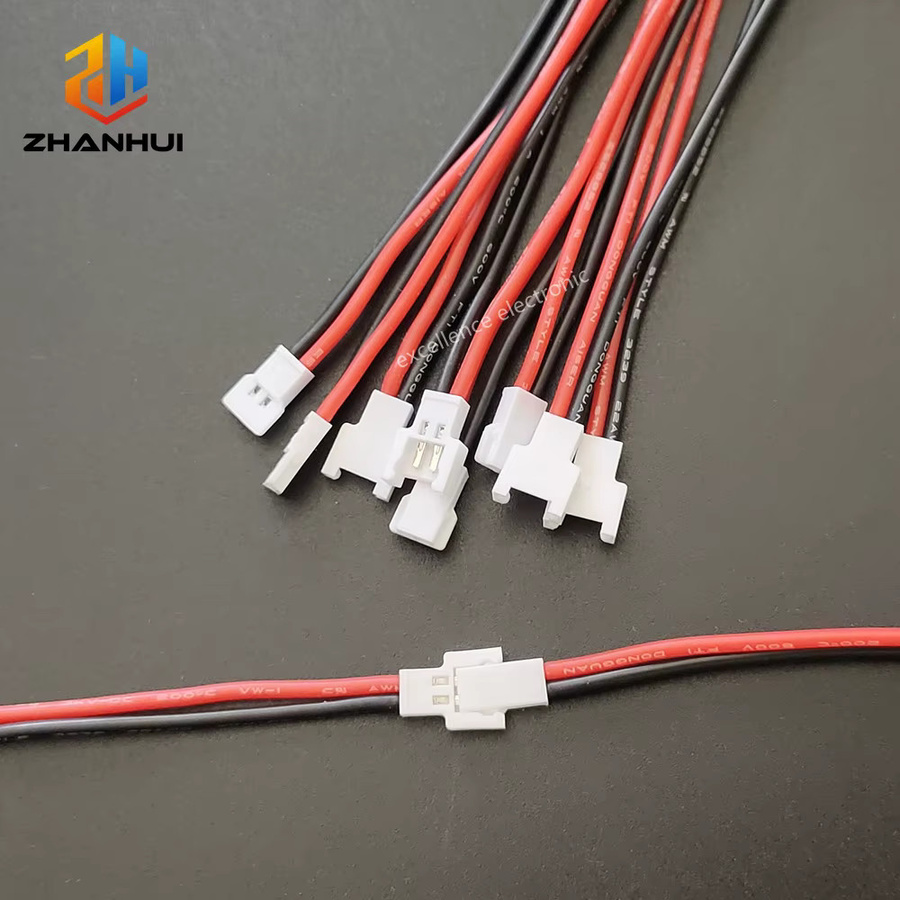 5/10 Paar MX2.0 2,0 mm Rastermaß 2-polige Stecker-Buchse-Kabelverbinder mit 15 cm 22AWG Silikonkabel in Weiß - Bild 2