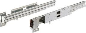 Hettich Auszugsführung Quadro Duplex 70 für Endlosbauweise, Farbe: Silber, Material: Stahl, verzinkt, Tiefe: 33 cm - Bild 1
