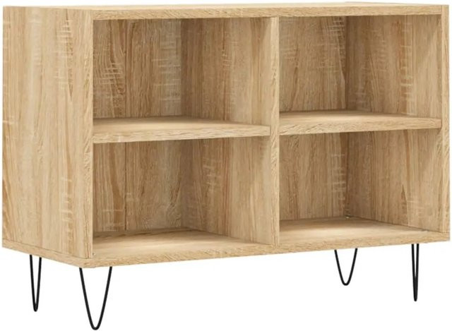 vidaXL TV-Schrank in Sonoma-Eiche und Braun aus Holzwerkstoff und Eisen, B/T/H: 69,5 x 30 x 50 cm - Bild 1