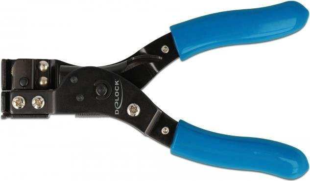 Delock Kabelbinder-Montagewerkzeug in Schwarz und Blau - Bild 1