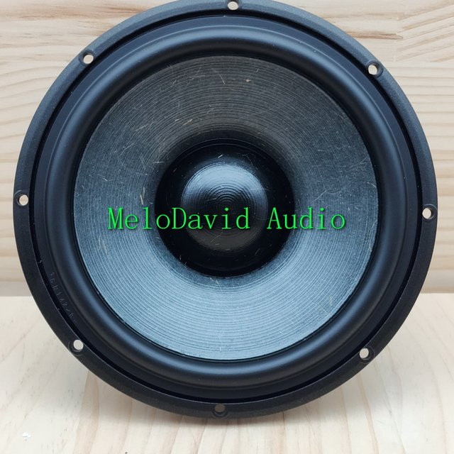 2 Stück MeloDavid Audio MW166 6,5 Zoll Mittelbass-Woofer mit Graspapierfaser-Verbundkegel in Schwarz - Bild 1