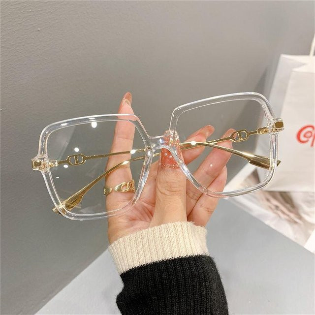 Fable Korrektionsbrille, quadratisch, Vollrand, Kunststoff, transparent, Unisex - Bild 1