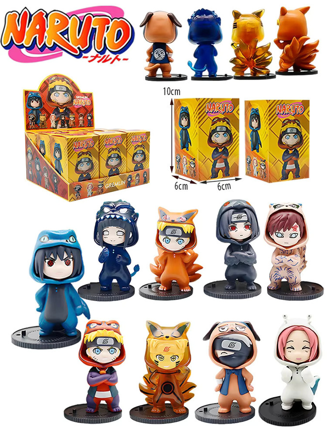 Bandai Naruto Anime Blind Box Figuren Set Multicolor Uchiha Sasuke Sakura Action Figuren Modell Spielzeug und Dekoration - Bild 4
