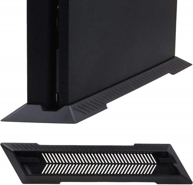 TECTINTER Kühlhalterung für PlayStation PS4, PS4 Pro und PS4 Slim, vertikaler Ständer in Schwarz - Bild 1
