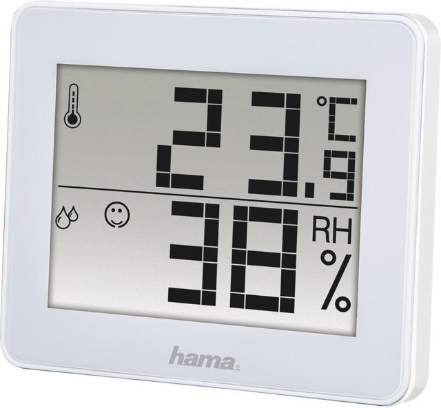 Hama Thermo-Hygrometer TH-130 in Weiß - Bild 1