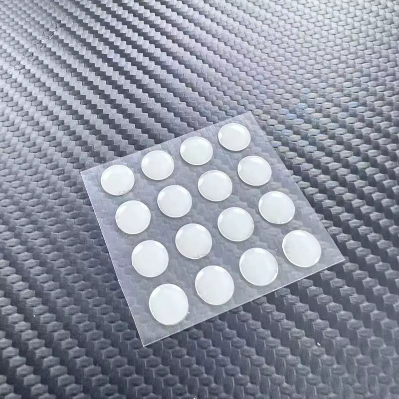 FS Esprots POM Round Dots Antistatische Maus-Gleitfüße für Stoff-Mauspads in Purple und White - Bild 2