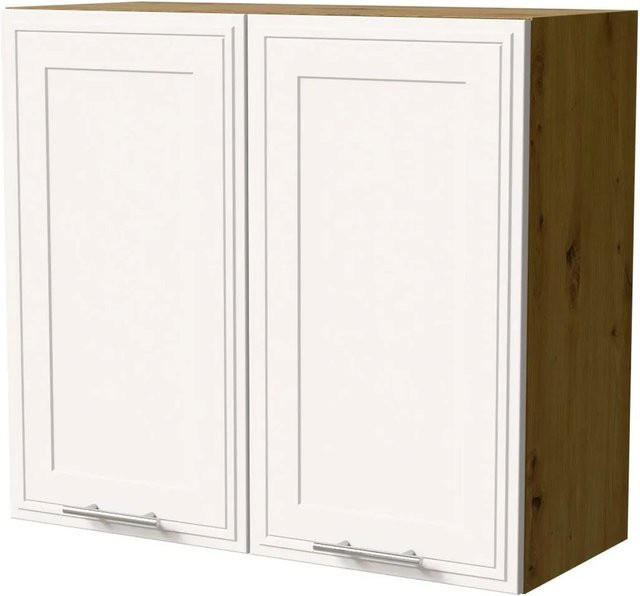 Feldmann-Wohnen Hängeschrank Salo Küchenschrank Eiche Artisan und Weiß Matt mit Soft-Close-Türen, B/T/H: 80 x 32,5 x 72 cm - Bild 1