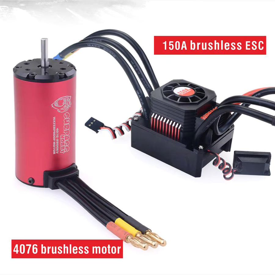 SURPASS HOBBY KK 4076 Wasserdichte Combo, Bürstenloser Motor, ESC-Geschwindigkeitsregler, für 1/8 RC Drift Racing Car - Bild 4