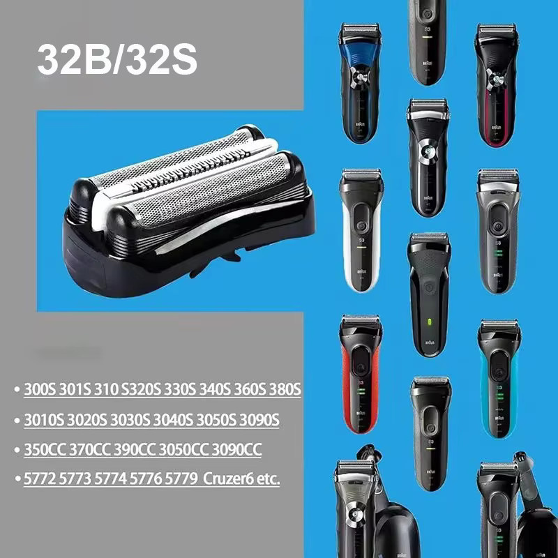Braun 32B Scherkopf Folienschneiderkopf, Ersatzteil für Serie 3 - Bild 6