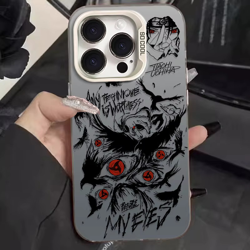 Handyhülle mit Naruto Uchiha Itachi Anime Design für iPhone 11 bis iPhone 17 Pro Max und weitere Modelle - Bild 3