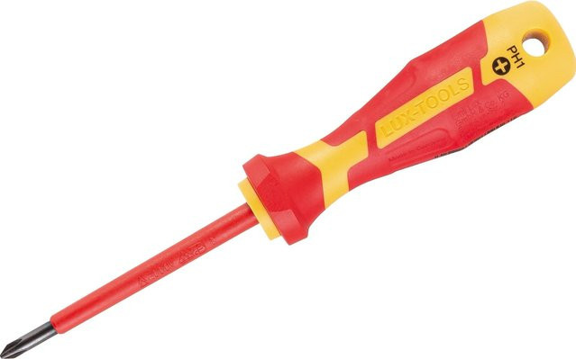 LUX-TOOLS VDE-Schraubendreher Professional PH1, Rot - Bild 1