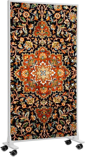 Könighaus Infrarotheizung Orientteppich mit Rollen 800 W in Weiß und Multicolour - Bild 1