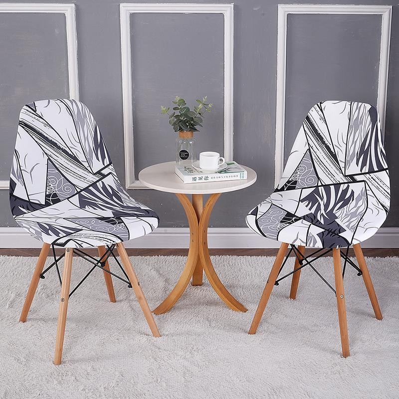 Lellen Waschbare Stretch Stuhlbezüge für Esszimmerstühle im Pastoral Europe Design aus Polyester und Elasthan - Bild 3