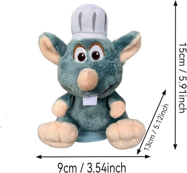 Yiran toy Ratatouille Plüschanhänger Puppe, Kleine Maus, 15cm - Bild 1