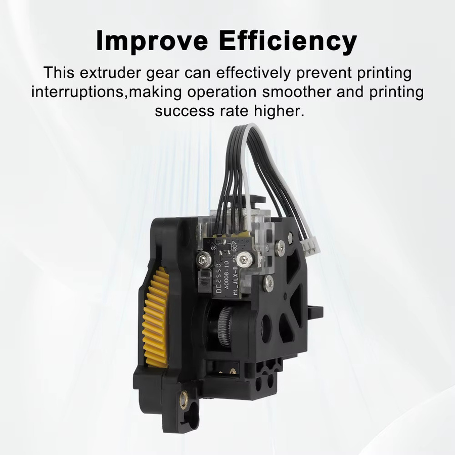 Bambu Lab X1C Extruder-Komponenten mit gehärtetem Stahlgetriebe in Schwarz für FDM 3D-Drucker Ersatzteile - Bild 2