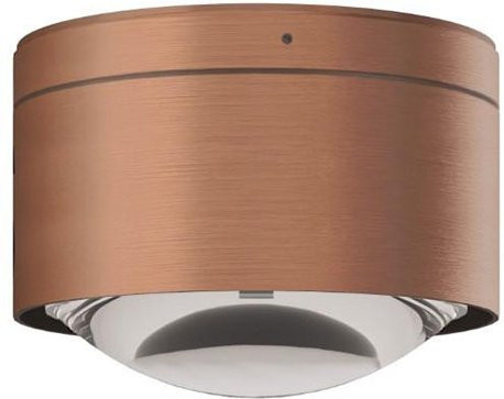 Top Light Puk! 120 One Avantgarde LED-Deckenleuchte in Kupfer gebürstet mit klarem Glas und warmweißem Licht (2700K) - Bild 1