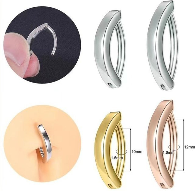 mling Bauchnabelpiercing Clicker, Edelstahl, Unisex - Bild 1