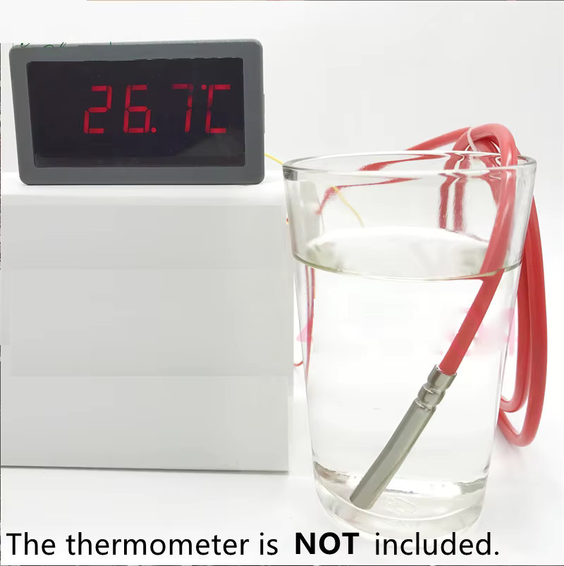 ZUIDID PT100 Tauchtemperatursensor mit zweidrahtigem Platin-Wärmewiderstand und Siliziumkabelschutz zur Temperaturmessung - Bild 4