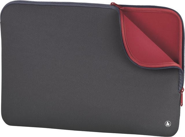 Hama Laptop-Sleeve aus Neoprene für 13,3 Zoll in Grau/Rot - Bild 1