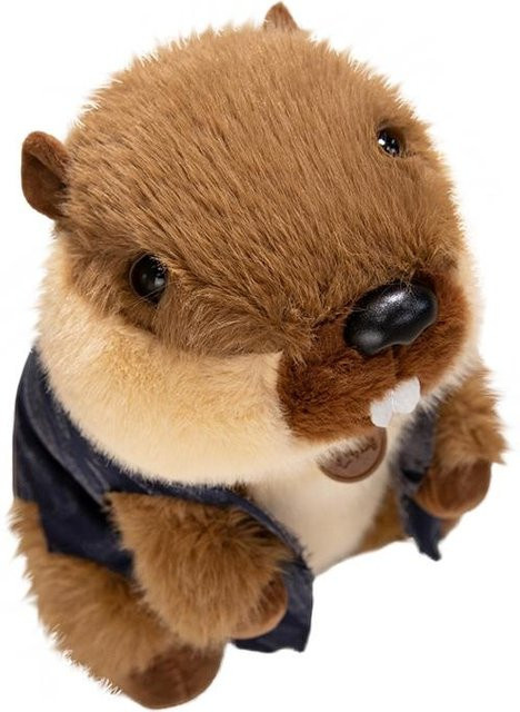 Yiran toy Braunes Murmeltier Puppe Plüschtier, 28cm, ab 14 Jahren - Bild 1
