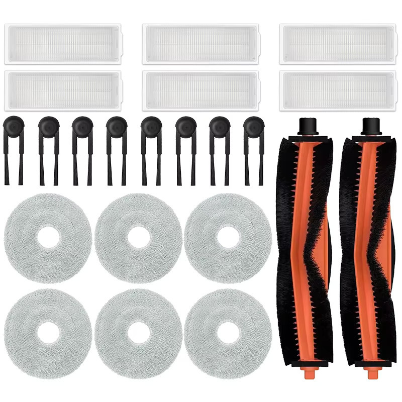 Ersatzteil-Set für Xiaomi Roboter Staubsauger S40 Pro / OV71GL mit Seitenbürsten, HEPA-Filtern und Mopp-Tüchern von Fxaizl - Bild 3