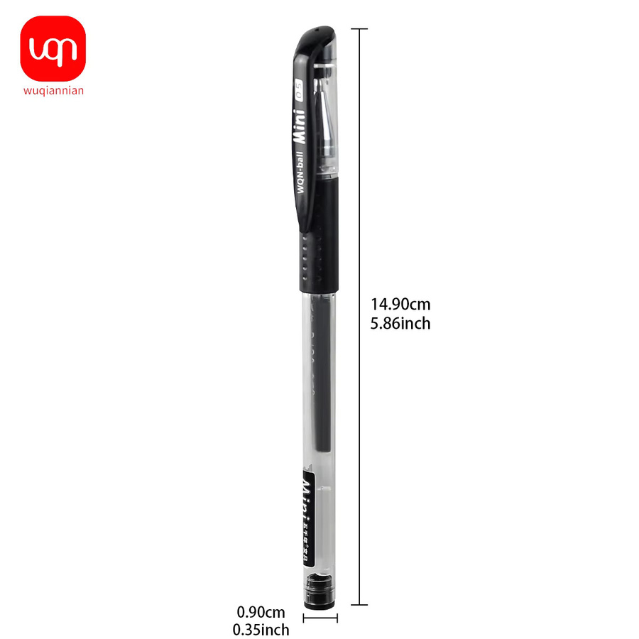 WQN Gelstift mit schwarzer Tinte und 0,5 mm Spitze für Business und Schule - Bild 3