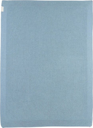 Meyco Baby Babydecke Strick Mini Relief aus Baumwolle, Hellblau, B: 75 cm, L: 100 cm