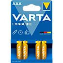 Varta Longlife AAA LR03 Micro Batterien 1,5 V, 4er Set - Bild 2