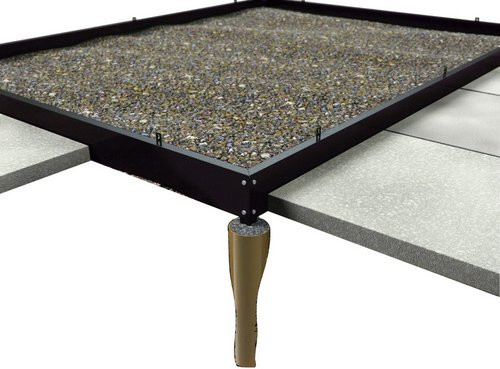 Halls Fundamentrahmen Popular für Gewächshaus in Schwarz aus Stahl, 6,2 m² - Bild 3