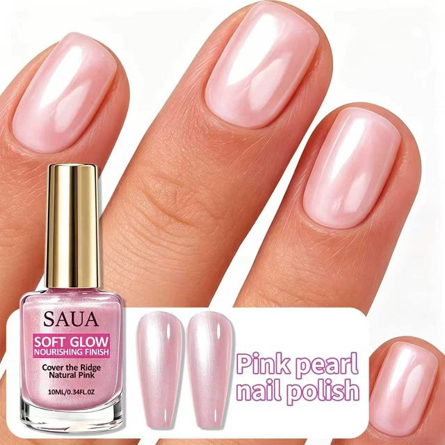 SAUA Nagellack, rosa, glänzend, 10 ml - Bild 1