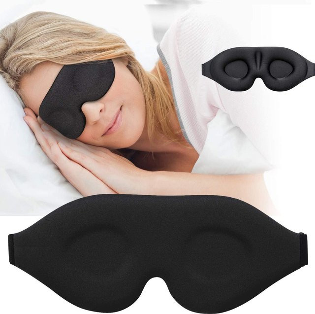 3D-Stereo-Schlafmaske, lichtblockierend, Unisex - Bild 1