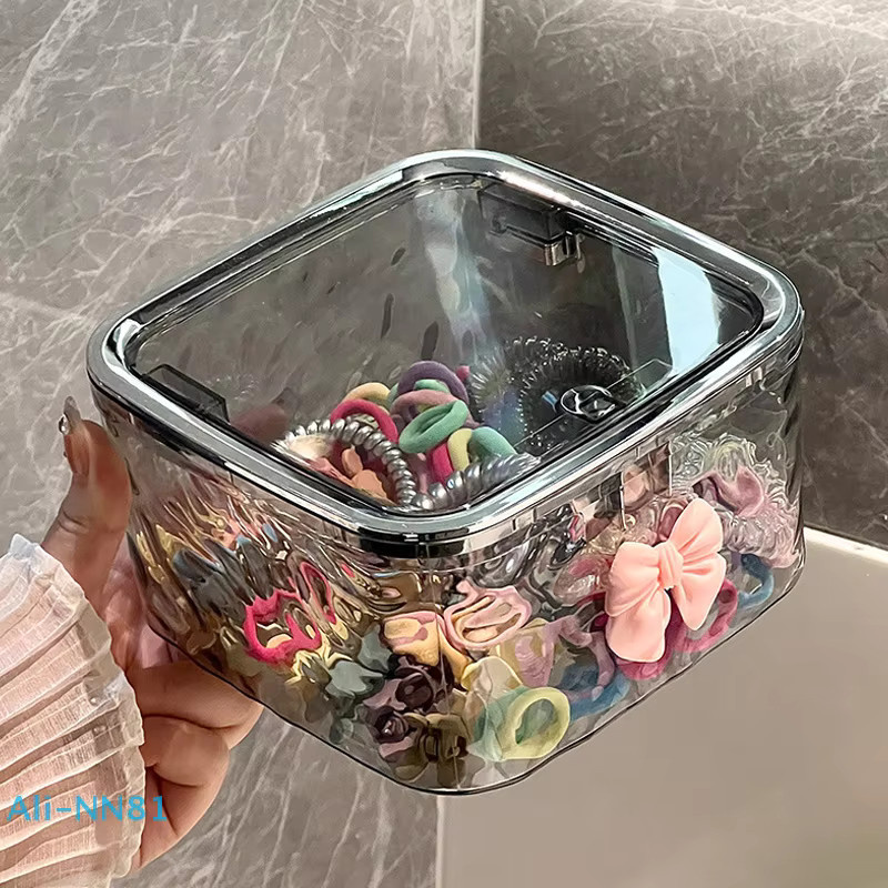 Transparenter Haar-Accessoires-Organizer aus Acryl zur Aufbewahrung von Haargummis, Stirnbändern, Schleifen und Wattestäbchen - Bild 4