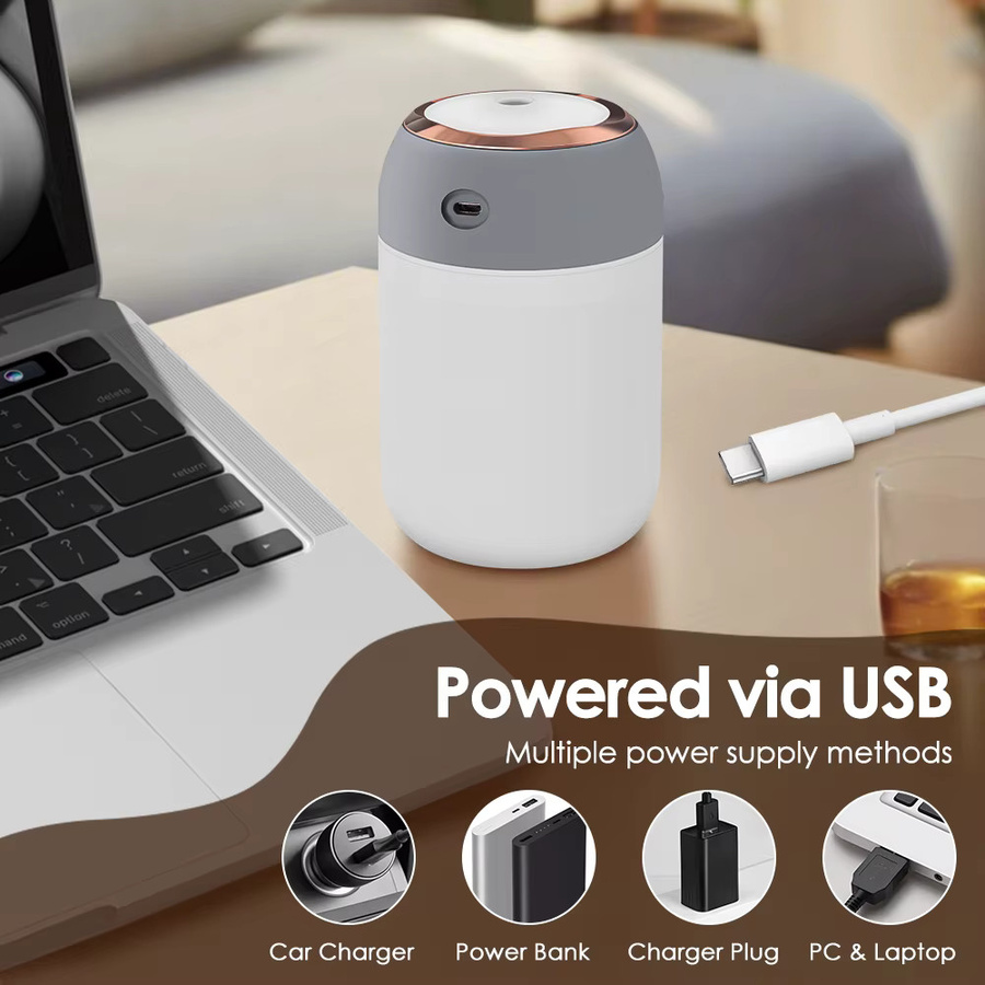 FLAREMORE Aroma Diffusor und Luftbefeuchter mit LED Nachtlicht, Weiß, 320 ml - Bild 4