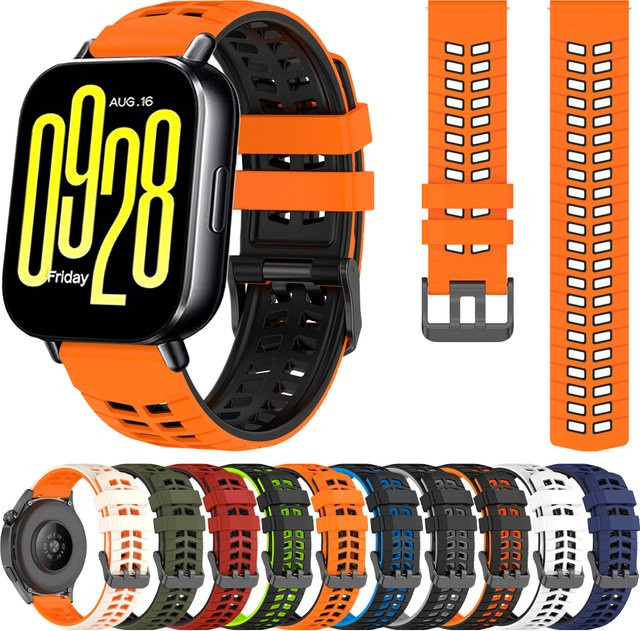 Xiaomi Uhrenarmband Silikon, 22 mm, Multicolor, Unisex - Bild 1