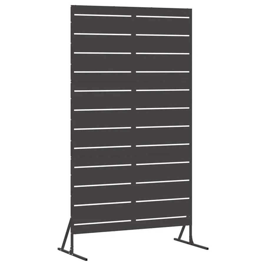 vidaXL Sichtschutz Paravent aus Stahl in Schwarz, B/T/H: 100 x 50 x 180 cm - Bild 2
