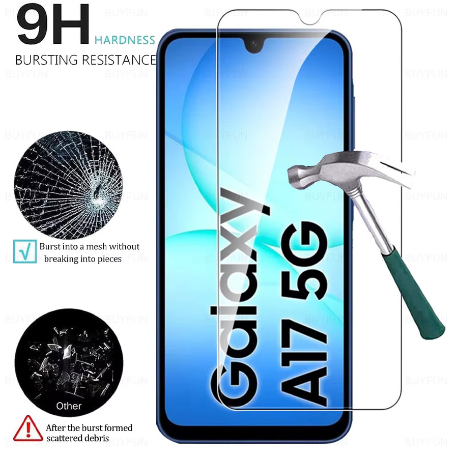 2 Stück Displayschutzfolie aus Glas für Samsung Galaxy A17 5G A16 A15 4G in Transparent - Bild 5